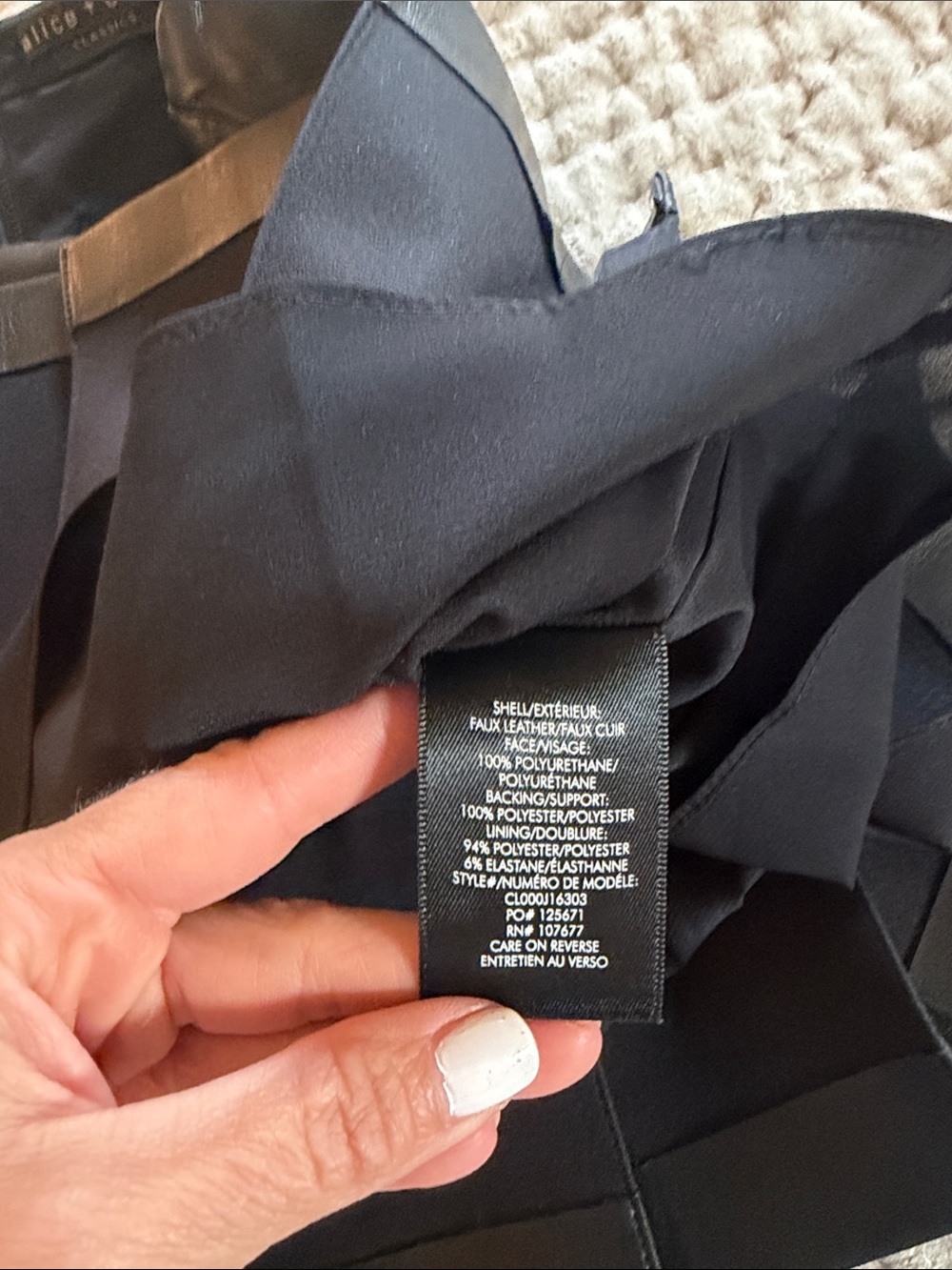 Alice + Olivia Black Pleated Mini Skirt - Picture 3 of 4
